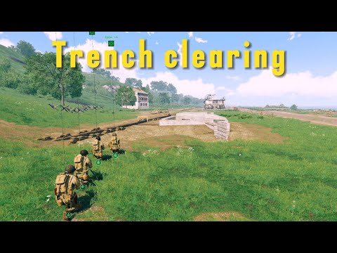 Trench clearing with the ARMA 3 WARGAME MOD