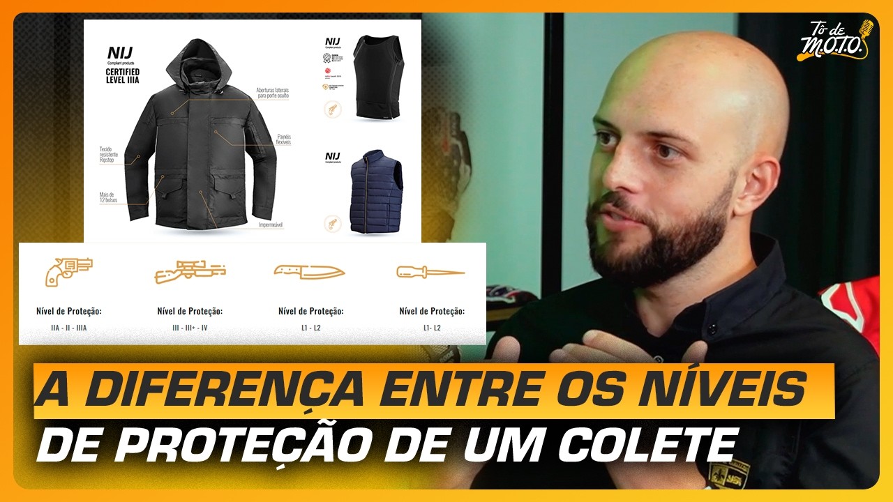 Você sabe a diferença entre os níveis de proteção de um colete?