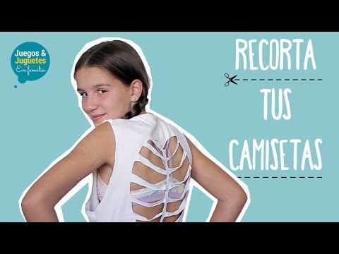 CAMISETAS CORTADAS 2025 CON TIJERAS ✂️ | MANUALIDADES FÁCILES para RECICLAR ROPA