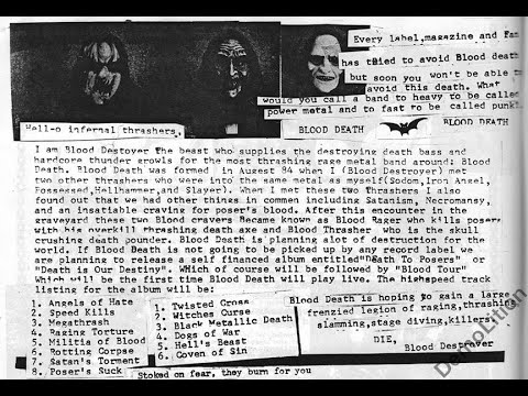 BLOOD DEATH - Rehearsal (1984, US Thrash/Noise/Death Metal)