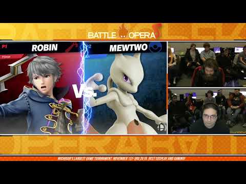 Youmacon 2019 SSBU - CrossFiction (Robin) vs DRaptor (Mewtwo)