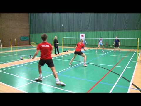 North East Badminton Action from the Tees Valley Yorkshire Senior Gold mixed doubles final
