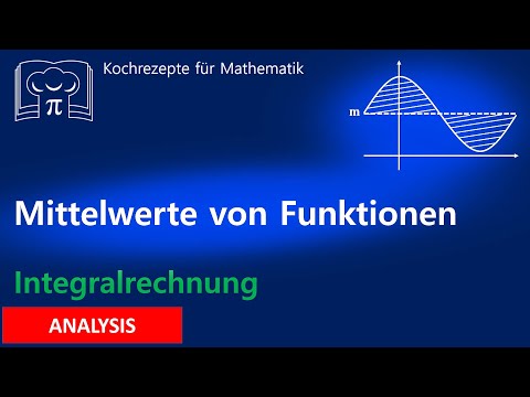Calculating mean values ​​of functions - mean value theorem