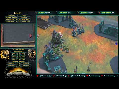 Age of Sigmar Warpstone Wars - Round 5 - Daughters of Khaine vs Seraphon