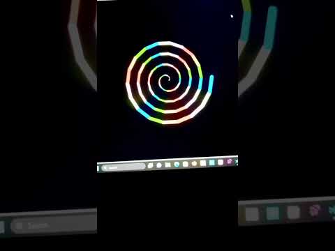 Beautiful spiral design 😍 | Python turtle graphics #shortsfeed #shorts #shortvideo