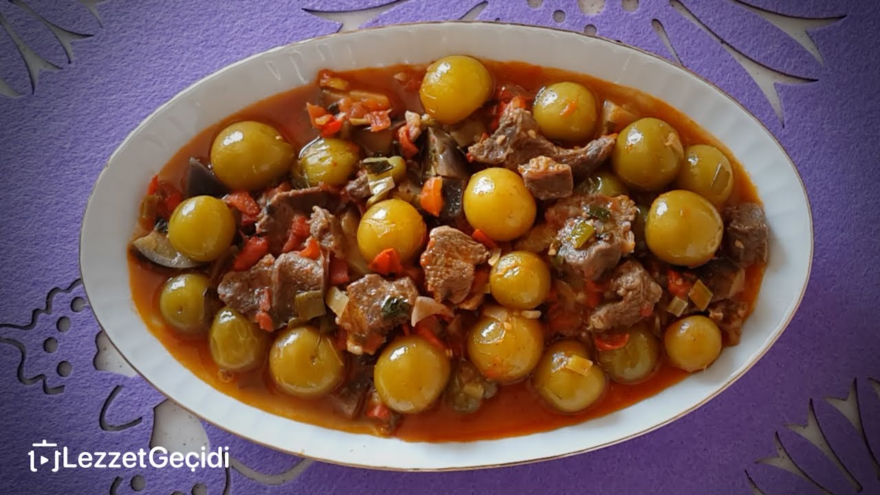 Alluciye Yemeği Tarifi Yeşil Erikli Ekşi Yöresel Lezzet