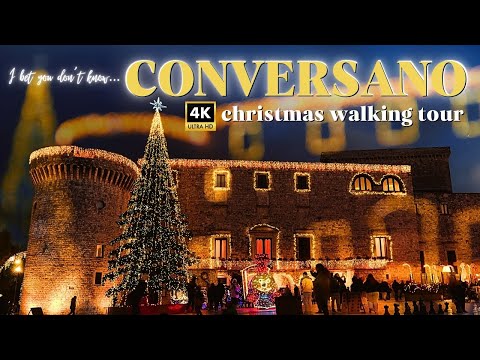 CONVERSANO Christmas Market 4K walking tour 🎄 Hiddem Gem of Puglia Italy 🇮🇹 It will surprise you!