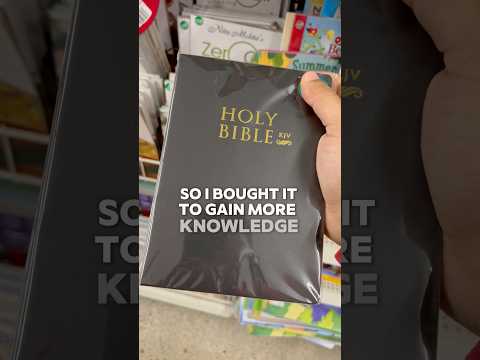 I Bought A Bible & This Is What Happened