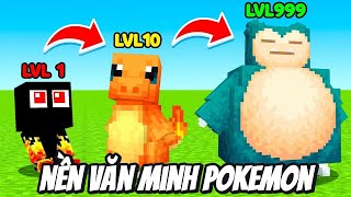 Thử Thách Trở Thành Nhà Huấn Luyện Ở Nền Văn Minh Pokemon Trong Minecraft Siêu Bất Ổn 🤣