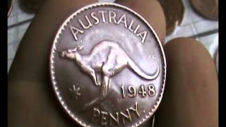 1948 ONE  PENNY Aust (KING GEORGE VI / Kangaroo) Proof Coin FOR SALE