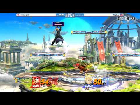 Apex 2016: SSB4 Top 8- DNG Nietono Vs. Tweek