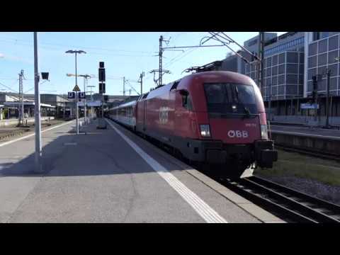 4K Intercity mit ÖBB-Reihe 1016 (Taurus) und Garnitur der SBB @ Stuttgart Hauptbahnhof