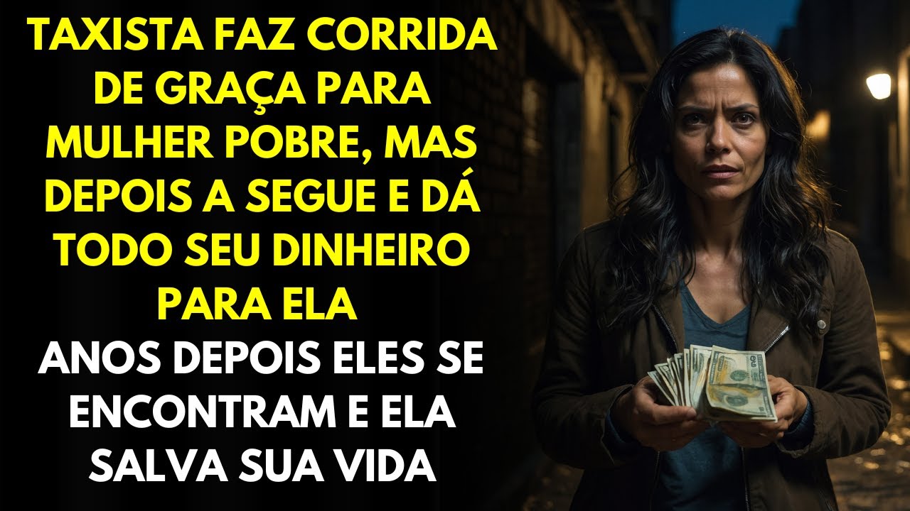 Taxista Faz Corrida De Graça Para Mulher Pobre, Mas Depois a Segue e Dá Todo Seu Dinheiro Para Ela