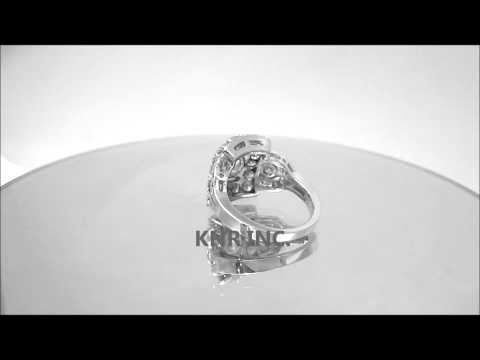 ROUND CUT DIAMOND ENGAGEMENT RING ANTIQUE STYLE 14K WHITE GOLD 2.29CTW - KNR INC - 251.2