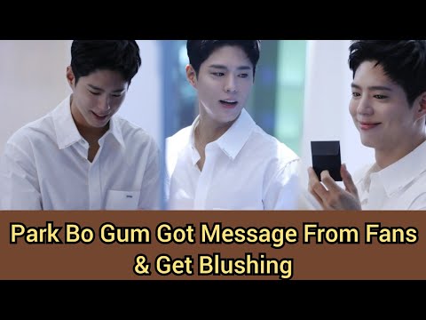 Park Bo Gum Got Message From Mother Of His Fans 😍🤩💫