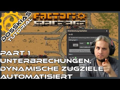 Factorio Space Age | Train Tutorial Part 1: Interruptions, Item Parameters, Dynamic Objectives