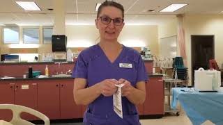 Chest Tube Dressing Change Using No Touch Sterile Technique
