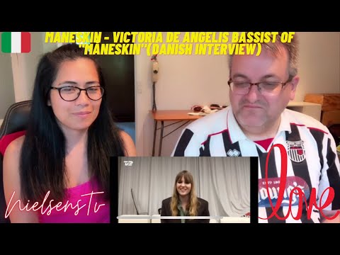 🇩🇰NielsensTv REACTS TO 🇮🇹 Måneskin - Victoria De Angelis bassist of "Måneskin"(Danish interview)