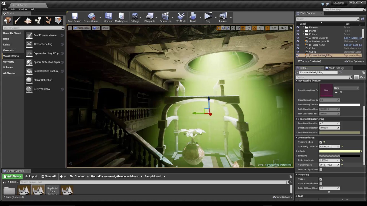 Tuto du Jeudi : Unreal Engine - Volume Fog