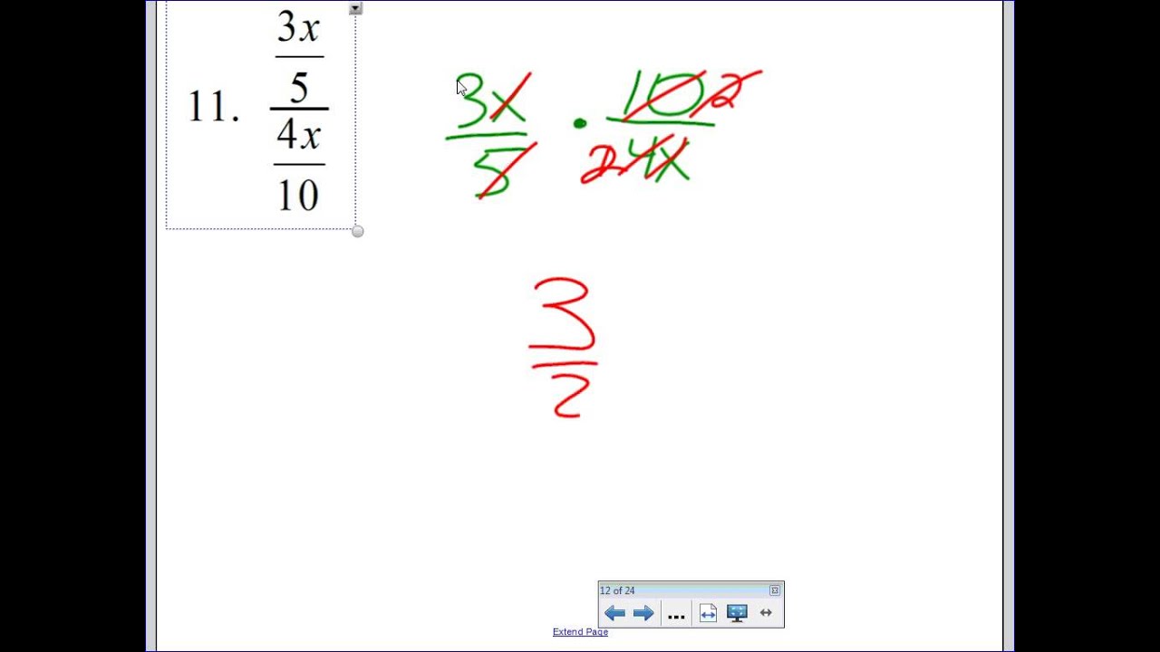 Rational Expressions Test Review