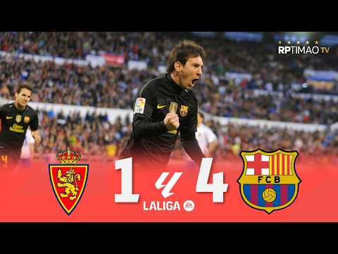 Real Zaragoza 1 x 4 Barcelona (Messi's Show) ● La Liga 11/12 Extended Goals & Highlights ᴴᴰ