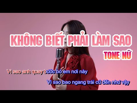 Không Biết Phải Làm Sao (Karaoke Nữ) - Dương Lan Nhi x ViAM | Hy vọng sau này yêu một người khác