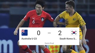 U23 AFC 2020 Semi final | Australia(Olyroos) vs South Korea Highlights and Goals