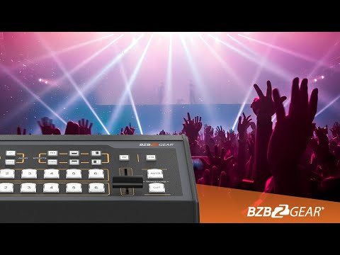 BZBGear 6-Channel/Input 3G-SDI and HDMI Live Streaming Video/Audio Production Switcher and Mixer