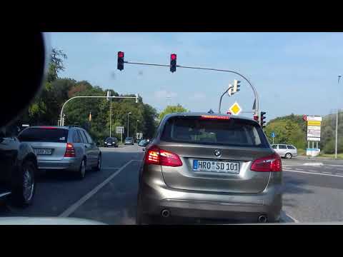 Germany, Sievershagen (Lambrechtshagen) to Grevesmuhlen. Roads B105,A14,L102,L12,B208,A20,L03. 2019