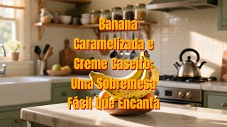 ???????? Banana Caramelizada e Creme Caseiro Uma Sobremesa Fácil Que Encanta ????????