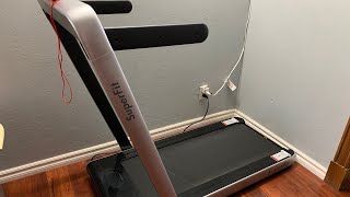 UNBOXING : SuperFit 2.25HP 2 in 1 Dual Display Folding Treadmill Jogging Machine W/Bluetooth Speaker
