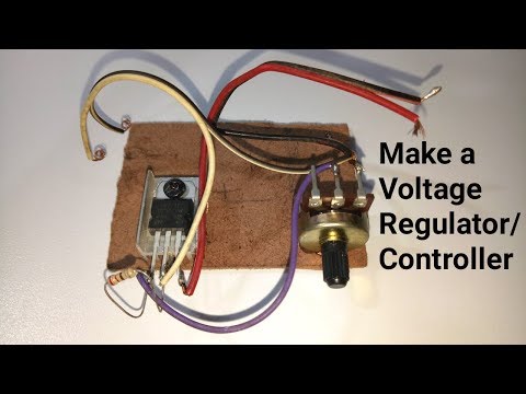 How to Make a Adjustable Voltage Regulator/Controller - Easy Way Video