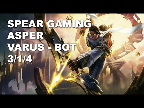 Spear Gaming Asper Bot Varus vs Ashe - KR Grandmaster Patch 10.8
