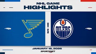 오일러스, 블루스 5-0 완파하며 2연속 완봉승… 누전트-홉킨스 1000경기 자축포