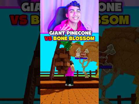 GIANT PINECONE VS BONE BLOSSOM GROW A GARDEN 😱