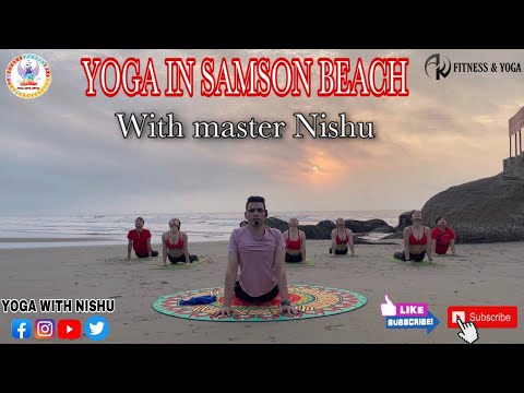 SUN SOLUTION !!YOGA !! YOGA IN SAMSON BEACH !! BY MASTER NISHU #Yogavietnam #worldYoga #yogaindia
