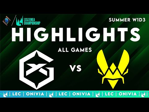 GX vs VIT Highlights ALL GAMES — LEC 2025 Summer W1D3 — GIANTX vs Team Vitality by Onivia