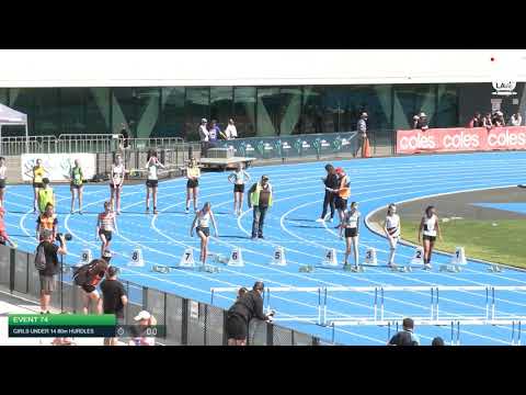 Girls Under 14 80m Hurdles H2 - 2020 State Combined Events Championships // LAVicTV