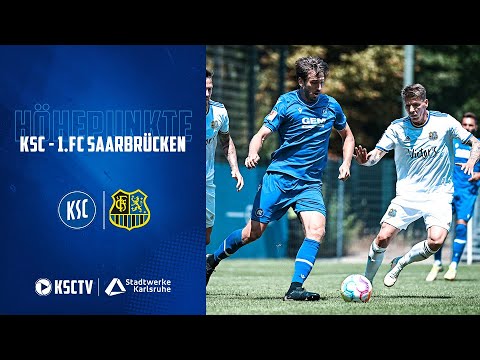 Testspielhöhepunkte KSC - 1. FC Saarbrücken