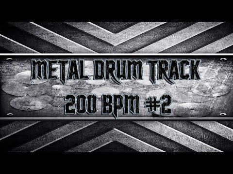 Speed Metal Drum Track 200 BPM (HQ,HD)