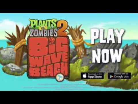 Plants vs. Zombies 2 Big Wave Beach Part 1 Play Now