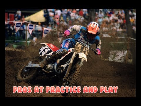 1989 Freestyle Motocross Video Pros At Practice and Play
