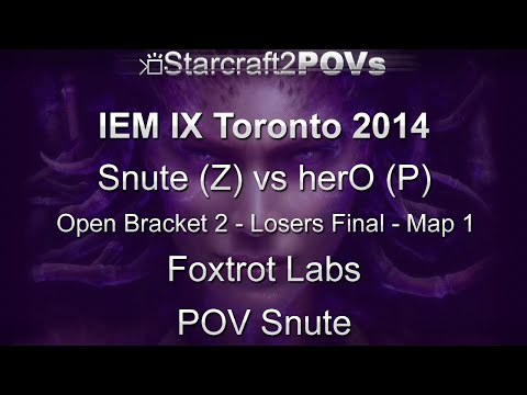 SC2 HotS - IEM IX Toronto 2014 - Snute vs herO - OB2 LF - Map 1 - Foxtrot Labs - Snute