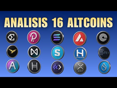 ANALIZANDO LAS 16 ALTCOINS MAS VOTADAS!!! AQUI HAY MUY BUENAS OPORTUNIDADES APROVECHANDO EL MOMENTO.