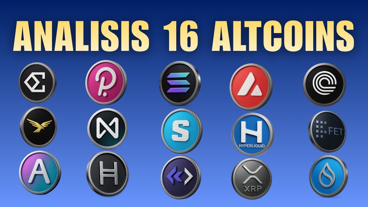 ANALIZANDO LAS 16 ALTCOINS MAS VOTADAS!!! AQUI HAY MUY BUENAS OPORTUNIDADES APROVECHANDO EL MOMENTO.