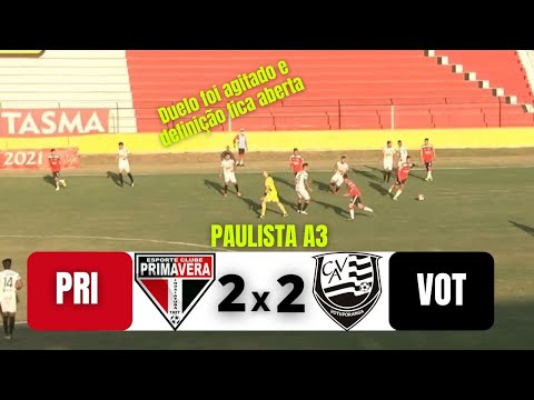 PRIMAVERA 2 X 2 VOTUPORANGUENSE | PAULISTA A3 | 03/06/21