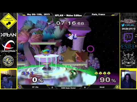 HFLAN - SP | Zhu (Falco) Vs Amsah (Sheik) - SSBM Singles Bracket Winners Semi Final