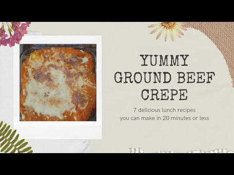 HOW TO MAKE GROUND BEEF CREPE|CREAM TOMATO SAUCE