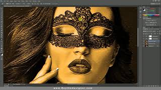 How to turn skin into gold in Adobe Photoshop