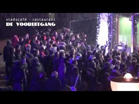 "Hello" (Serious Request theme 2010) tijdens Glazen Huis op de Markt, Eindhoven.